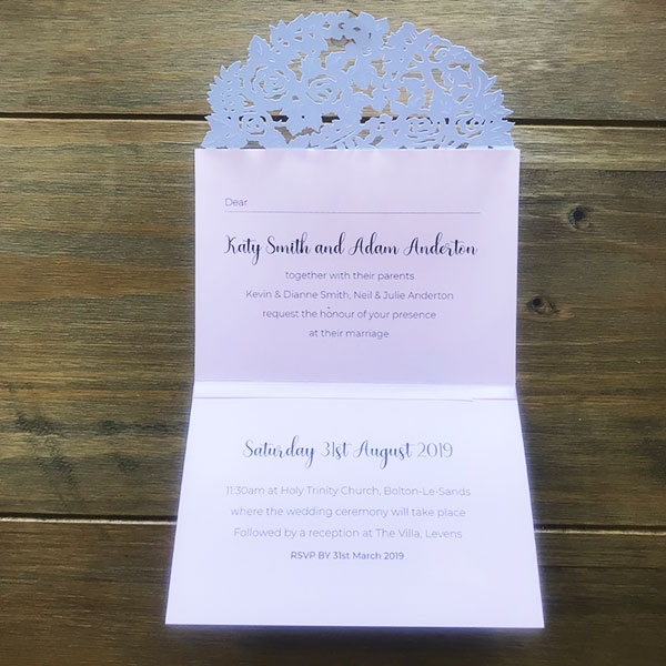 Wedding Stationery - Day Guest Invitations